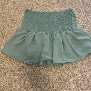 URBAN OUTFITTERS BLUE/GREEN MINI SKIRT